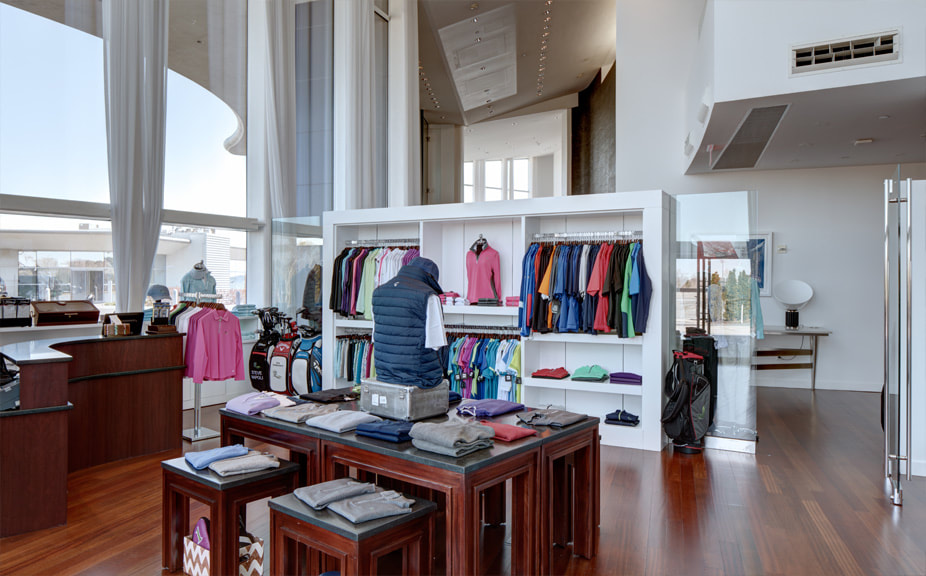 liberty national golf store custom displays woodworking and millwork